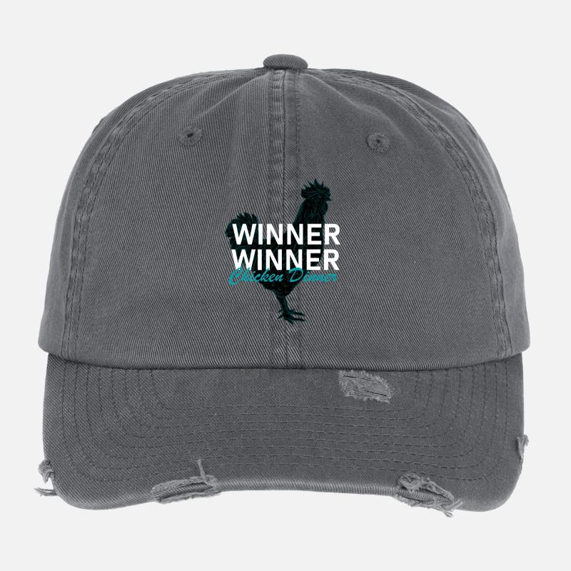 Winner Winner Chicken Dinner Flexfit Vintage Destroyed Cap