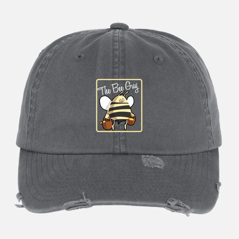 le gars d'abeille Casquette vintage effet usé Flexfit