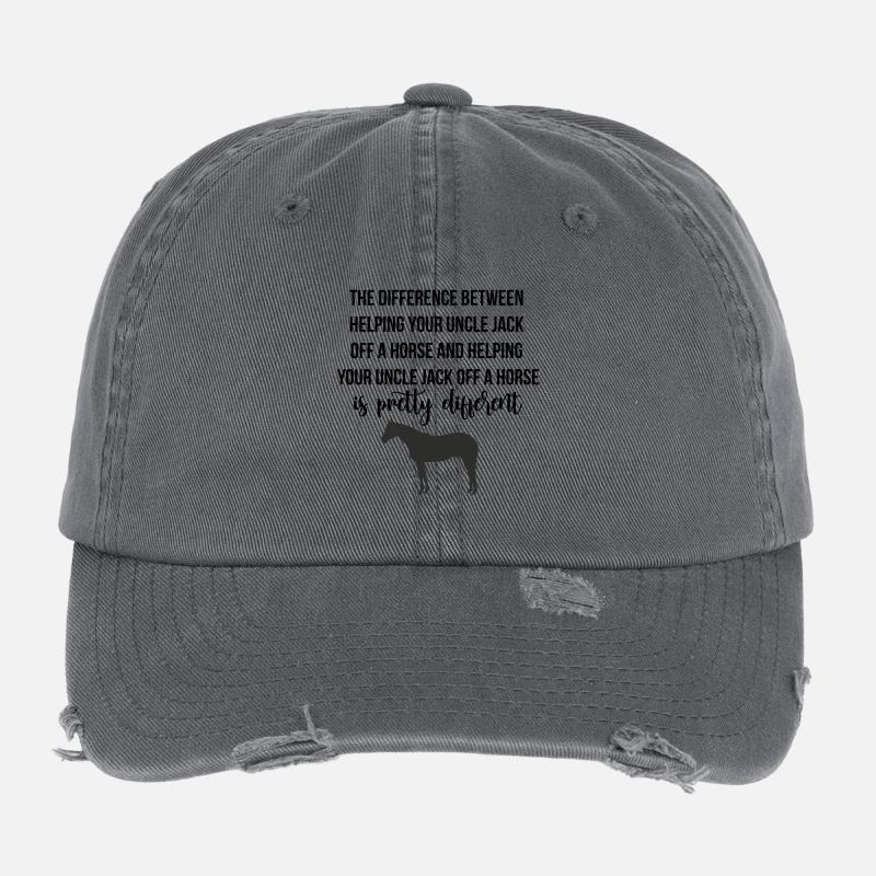 Branler un cheval Casquette vintage effet usé Flexfit