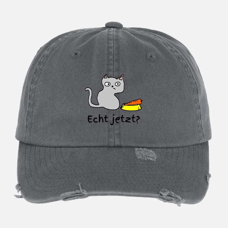Echt Jetzt Katze Flexfit Vintage Destroyed Cap