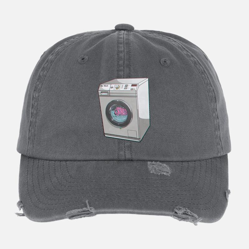 BRAIN WASHED Flexfit Vintage Destroyed Cap