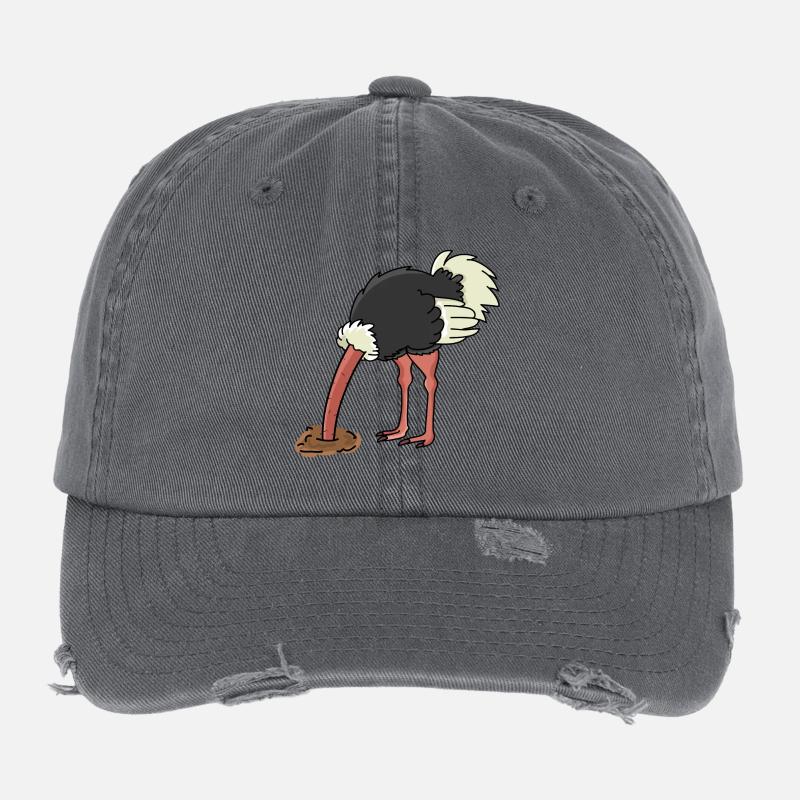d'autruche Casquette vintage effet usé Flexfit