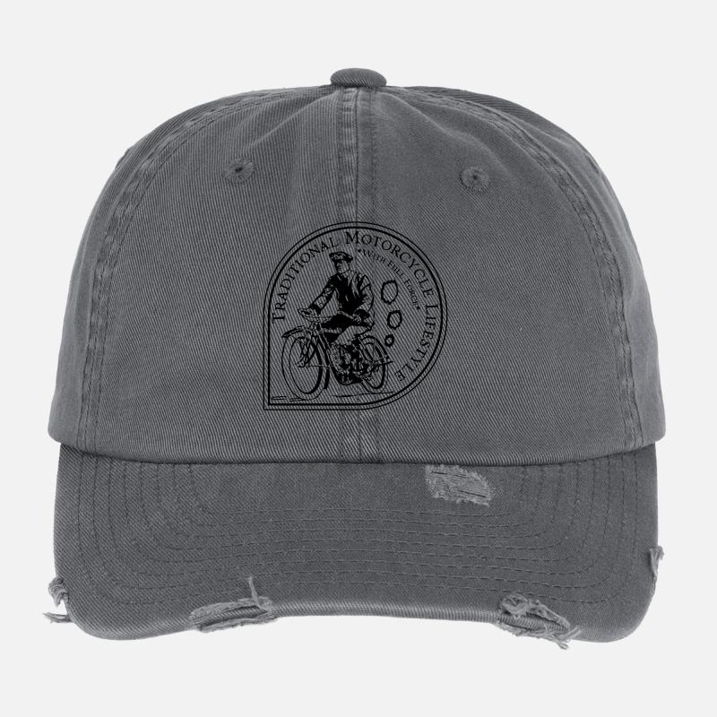Traditional Motorcycle Lifestyle Casquette vintage effet usé Flexfit