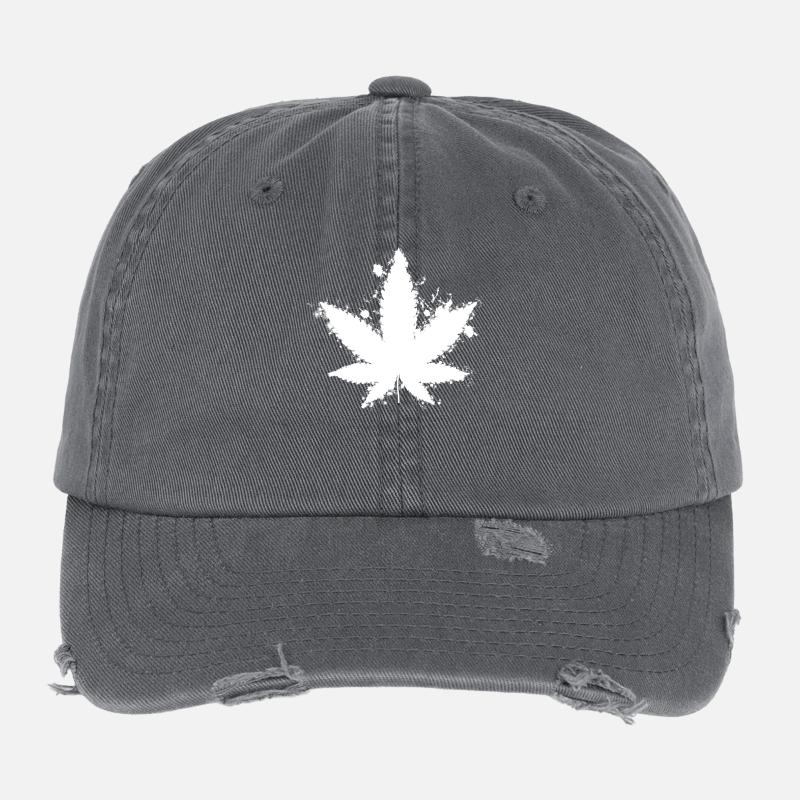 Weed - GeschenkIdee Flexfit Vintage Destroyed Cap