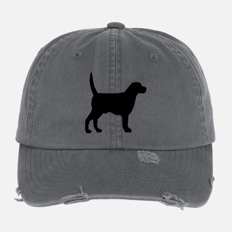 dog Flexfit Vintage Destroyed Cap