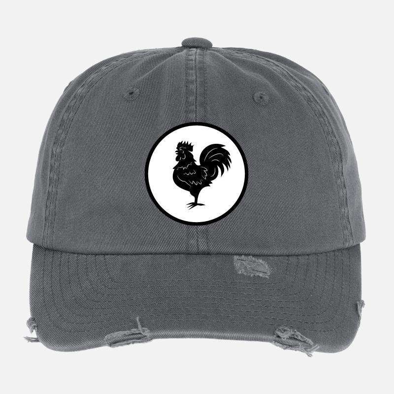 rooster Flexfit Vintage Destroyed Cap