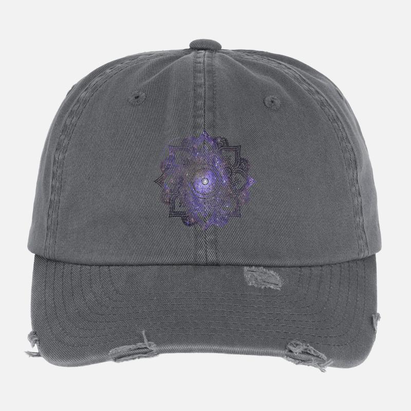 Mandala Universe Flexfit Vintage Destroyed Cap