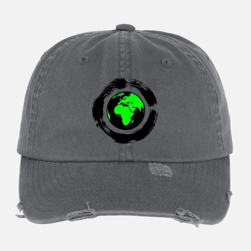grüne Erde Flexfit Vintage Destroyed Cap