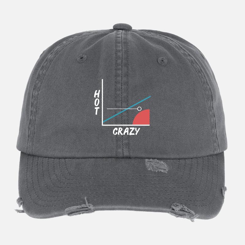 Crazy Hot Skala - Grafik - Graph - Barny Flexfit Vintage Destroyed Cap