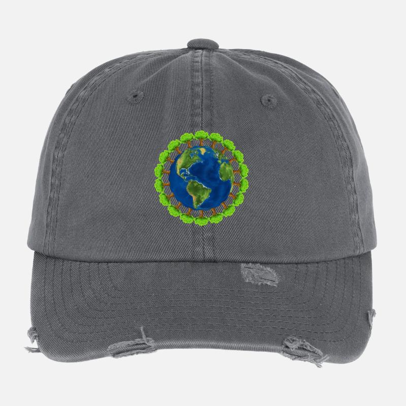 worldtree Casquette vintage effet usé Flexfit