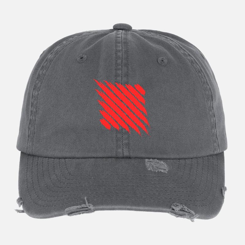Abstract modern art Flexfit Vintage Destroyed Cap