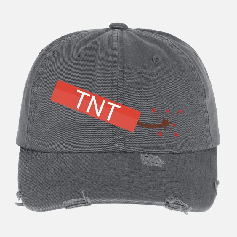 TNT Dynamite rod Flexfit Vintage Destroyed Cap