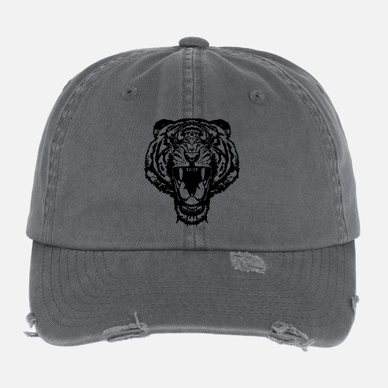 ferocious_tiger Casquette vintage effet usé Flexfit