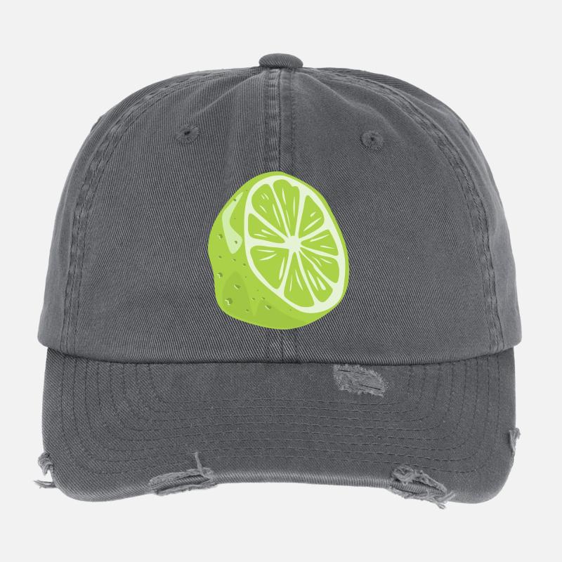 lime Flexfit Vintage Destroyed Cap