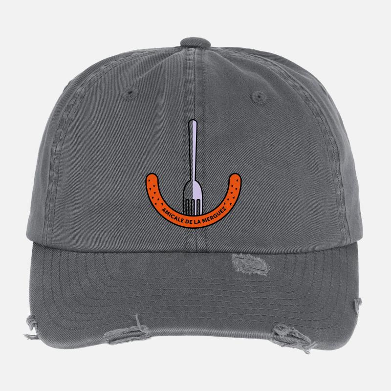 Amicale de la Merguez Casquette vintage effet usé Flexfit