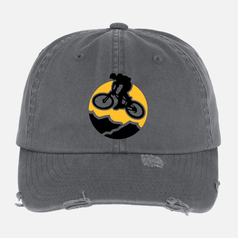 MountainBiker3 Flexfit Vintage Destroyed Cap