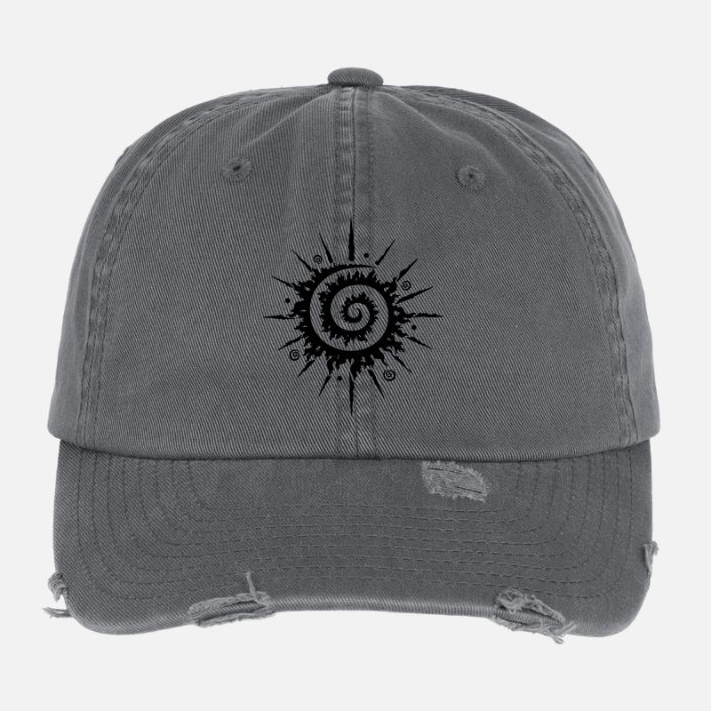 Midsummer sun, pinwheel Flexfit Vintage Destroyed Cap