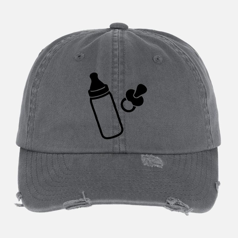 schnuller_und_flasche_f1 Casquette vintage effet usé Flexfit