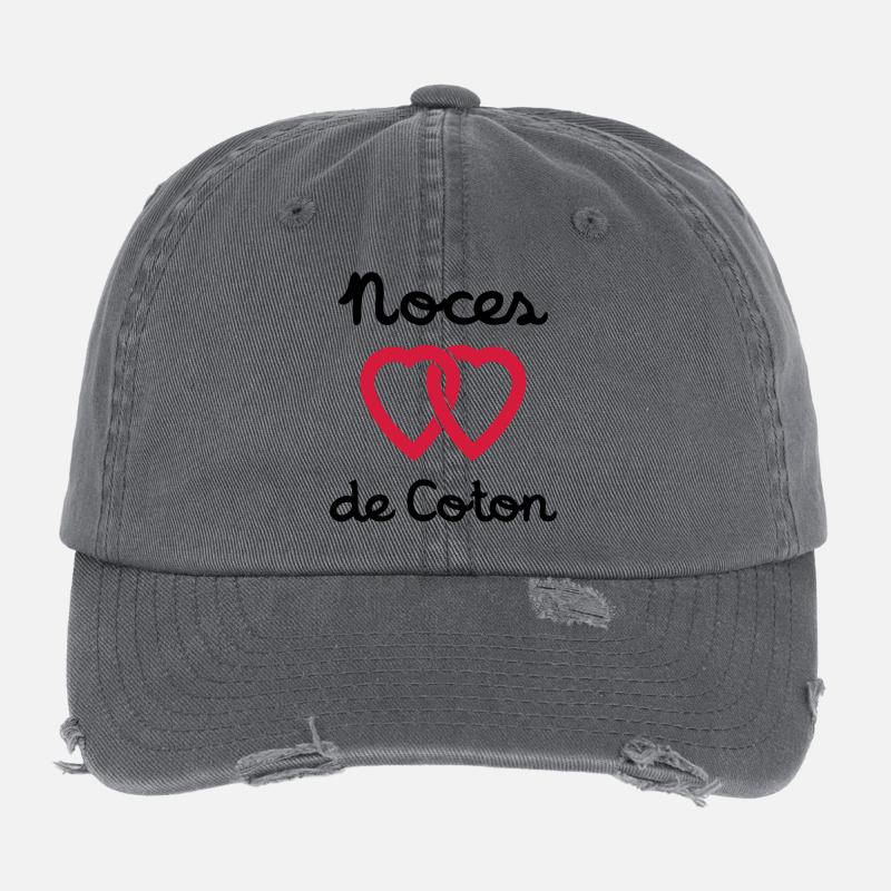 Noces de Coton Casquette vintage effet usé Flexfit