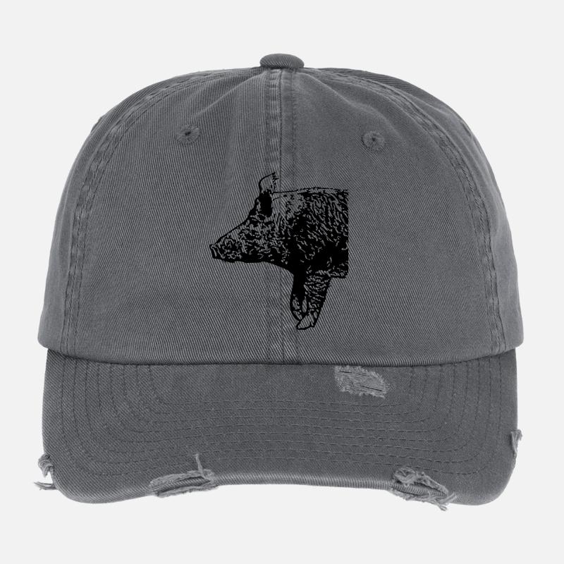 Wild Boar Flexfit Vintage Destroyed Cap