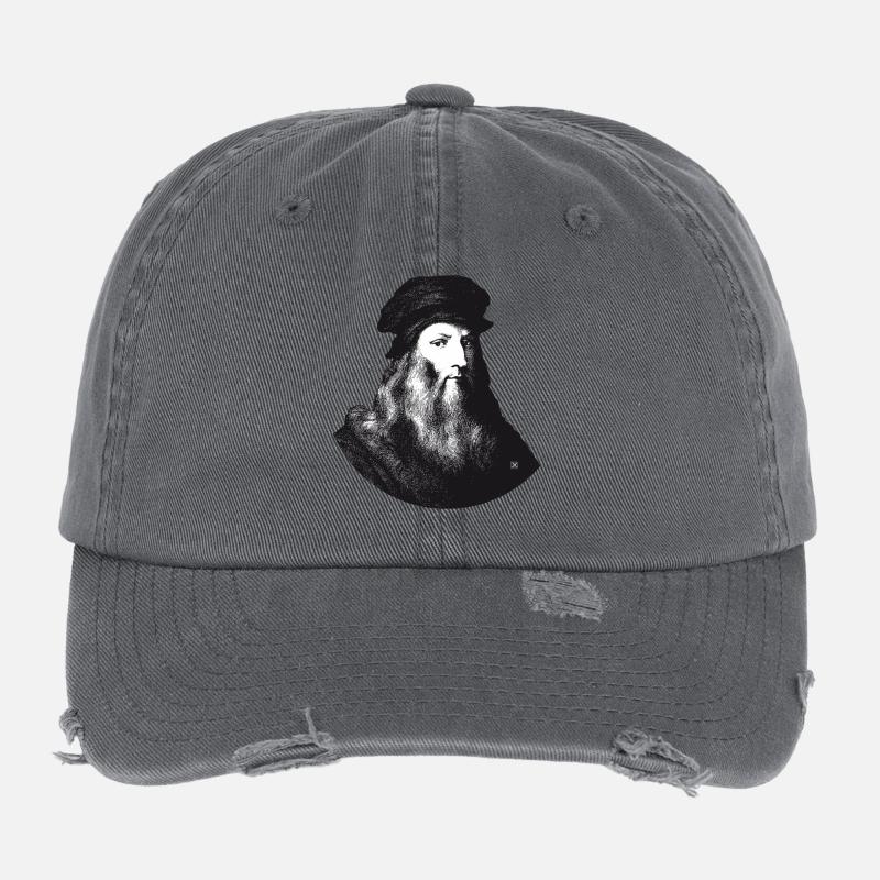 Leonardo Da Vinci Flexfit Vintage Destroyed Cap