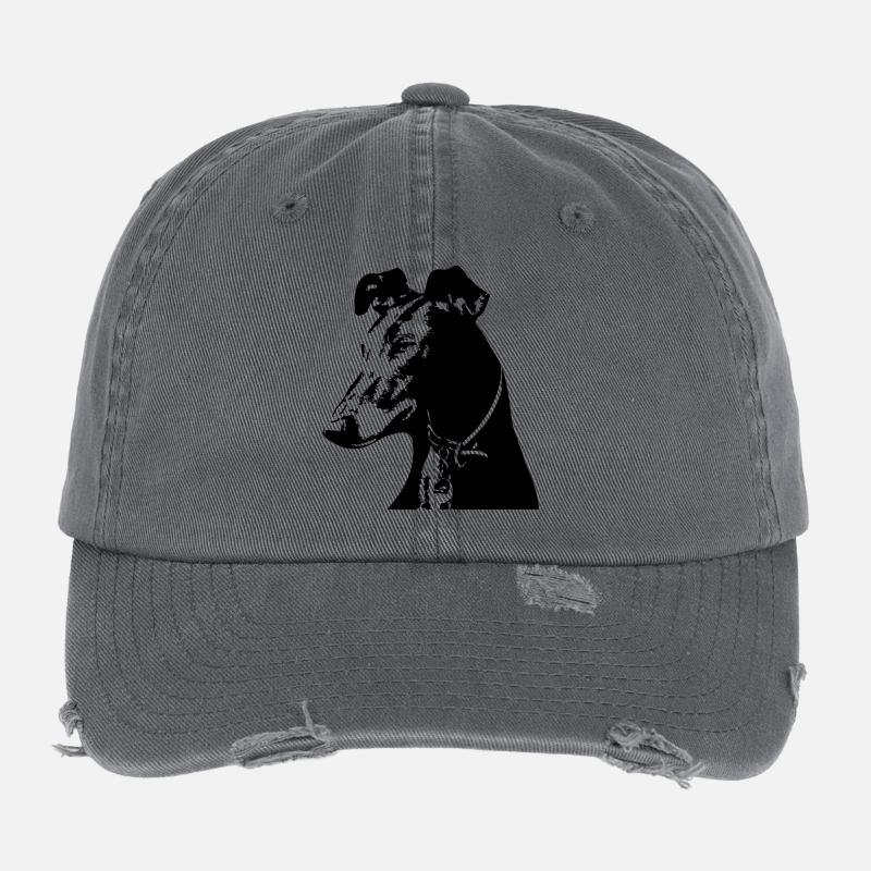 Galgo Kopf Flexfit Vintage Destroyed Cap