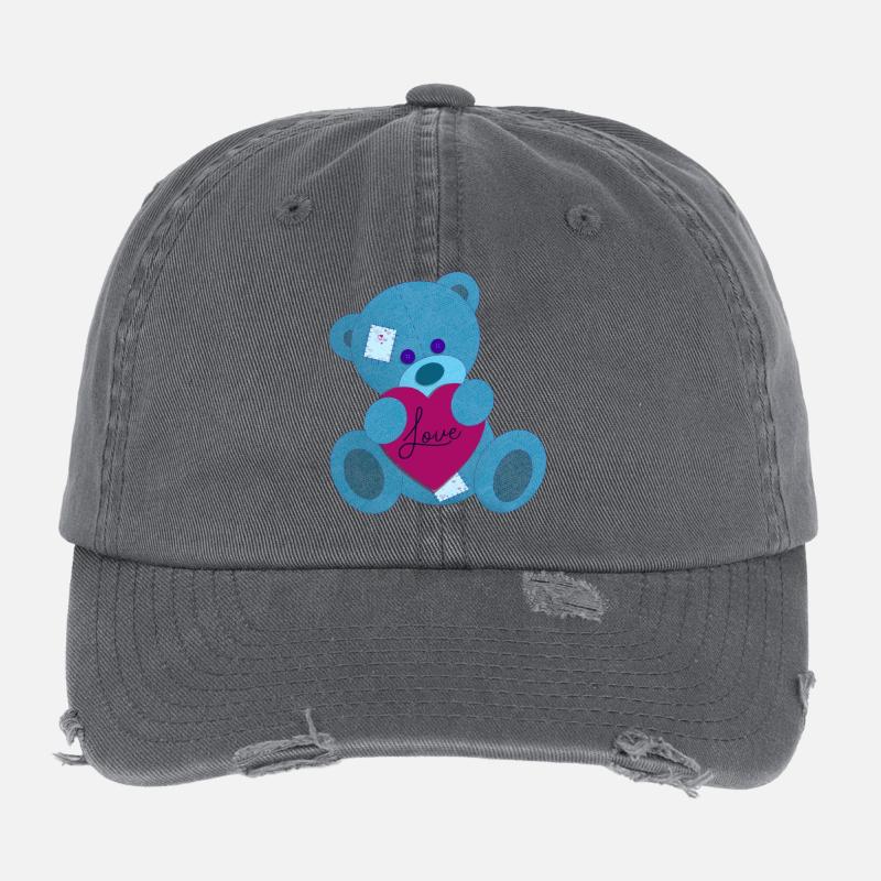 Bär verliebt Flexfit Vintage Destroyed Cap