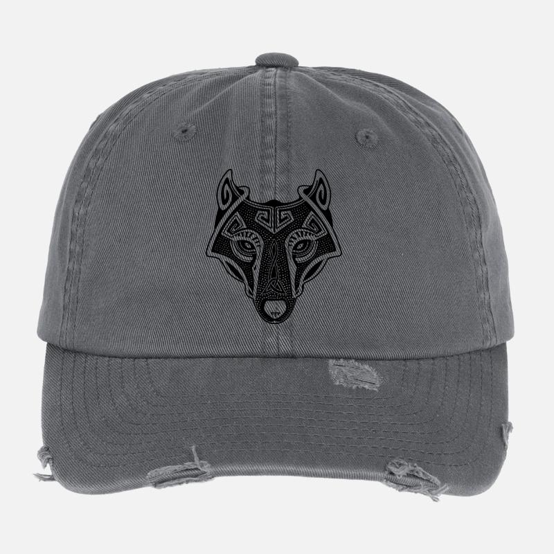 Viking Wolf Flexfit Vintage Destroyed Cap