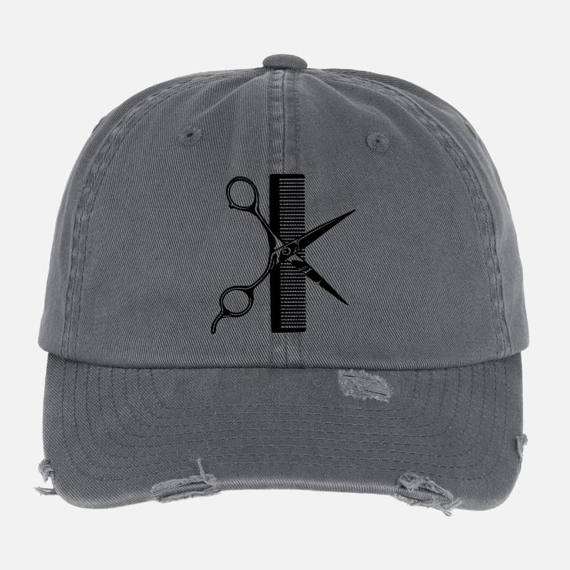 Peigne à ciseaux Casquette vintage effet usé Flexfit