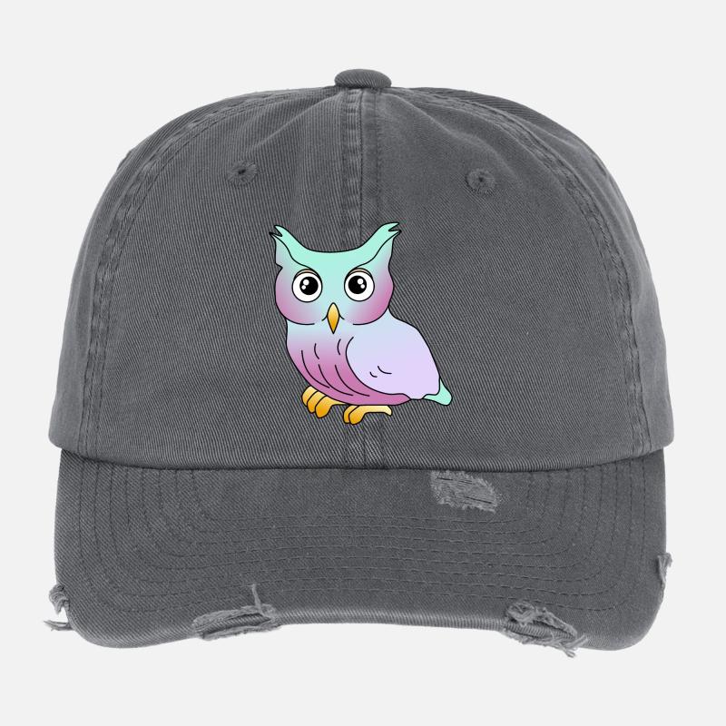 Owl Flexfit Vintage Destroyed Cap