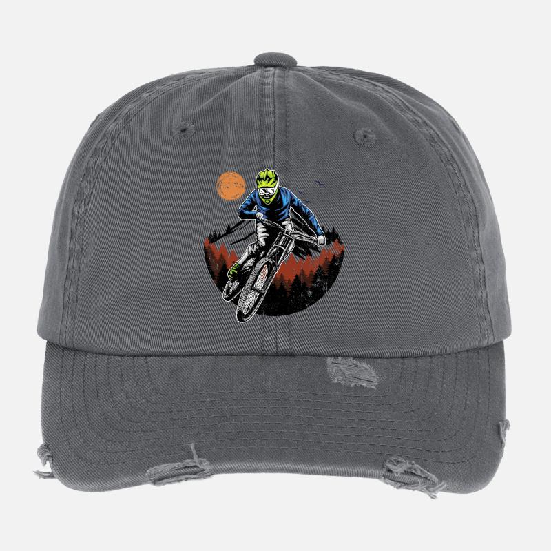 Cavalier de la crête de minuit Casquette vintage effet usé Flexfit