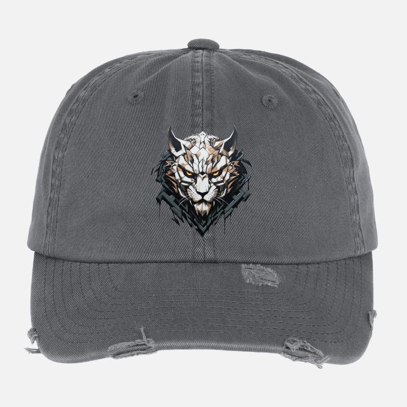 Geist des Waldes - Graffiti Stil Flexfit Vintage Destroyed Cap