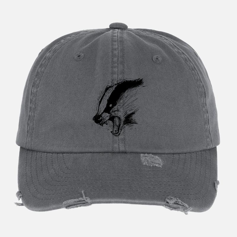 Badger Flexfit Vintage Destroyed Cap