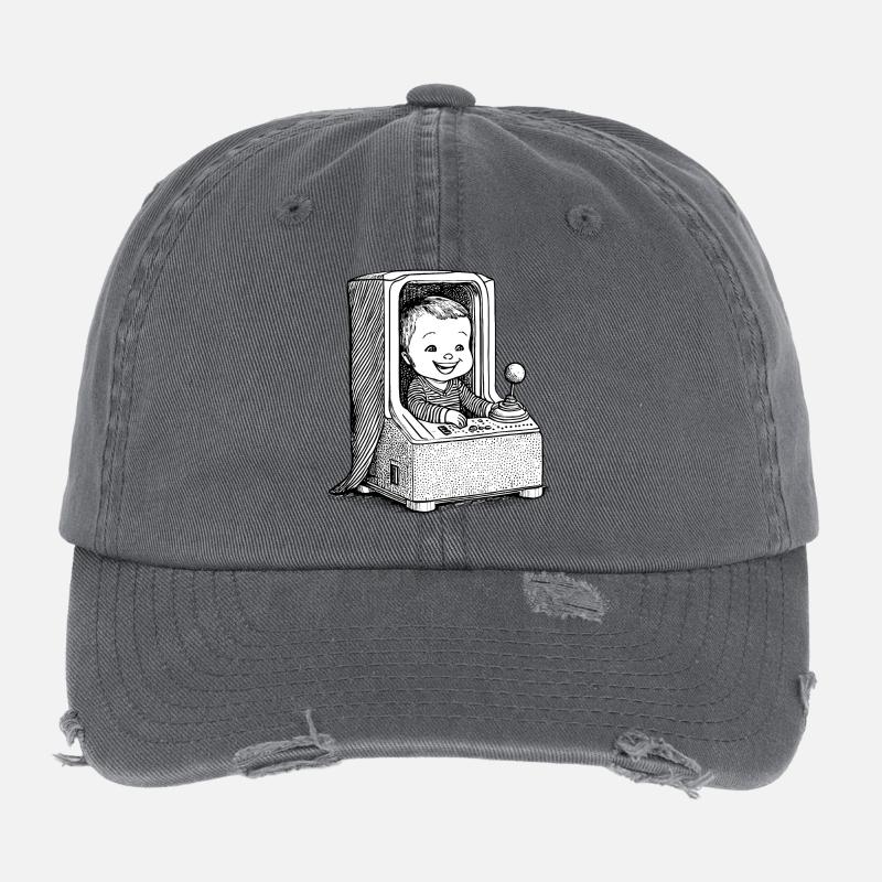 Bébé d’arcade Casquette vintage effet usé Flexfit