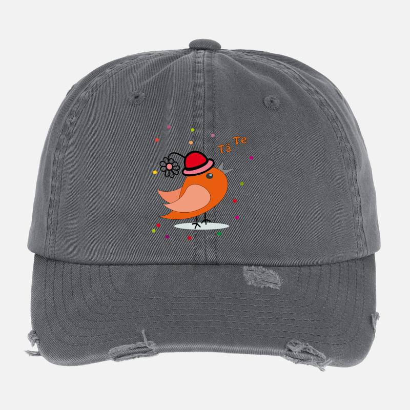 Fasching Karneval Konfetti Flexfit Vintage Destroyed Cap