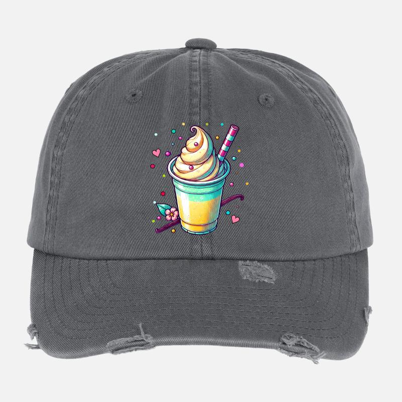 Seductive Vanilla Dreams: Vanilla Milkshake Flexfit Vintage Destroyed Cap