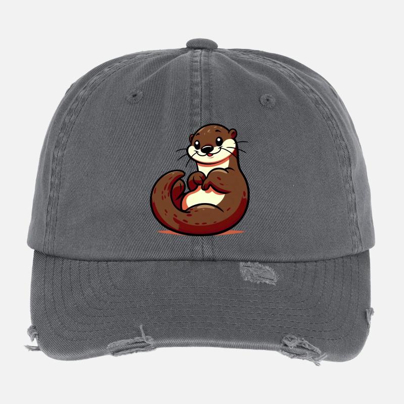 Otter Flexfit Vintage Destroyed Cap