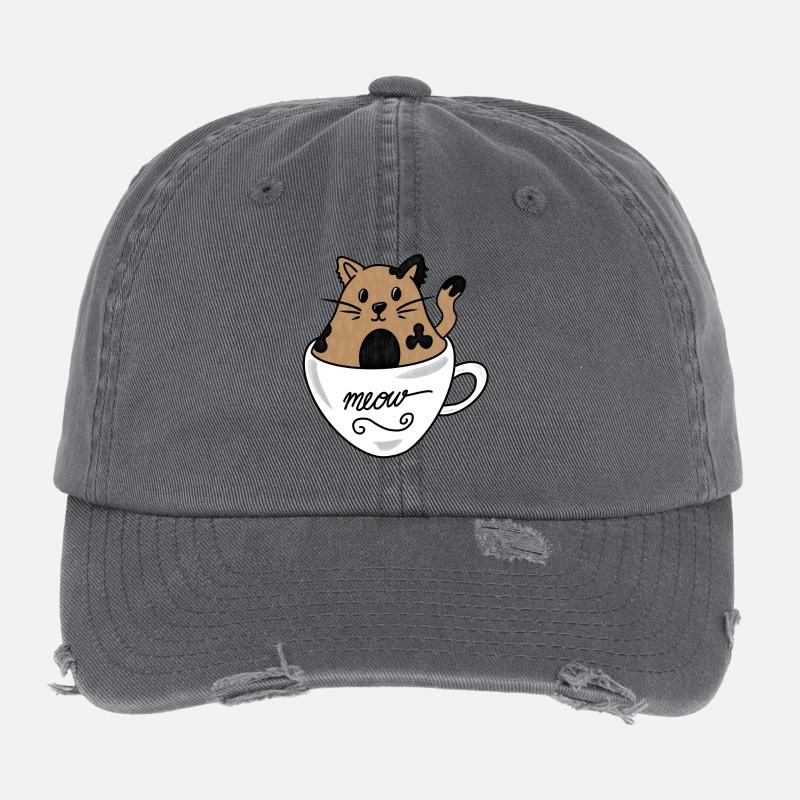 Cup cat Flexfit Vintage Destroyed Cap