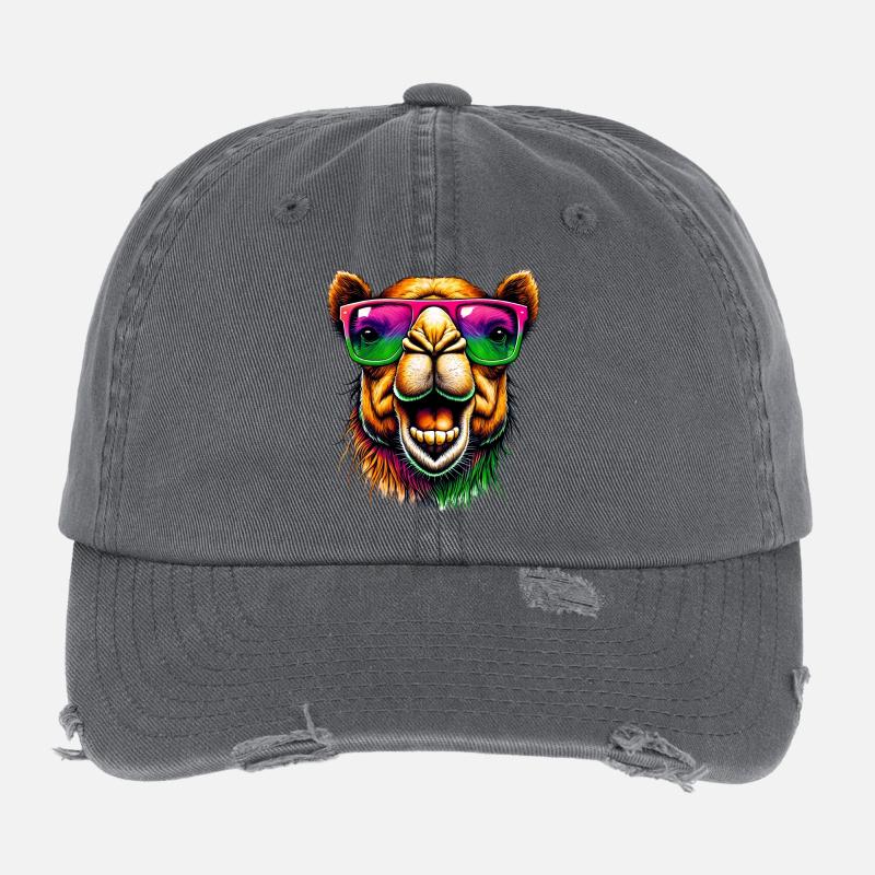 Chameau Casquette vintage effet usé Flexfit