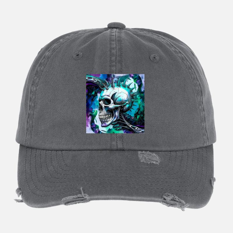 Punk Skull Flexfit Vintage Destroyed Cap