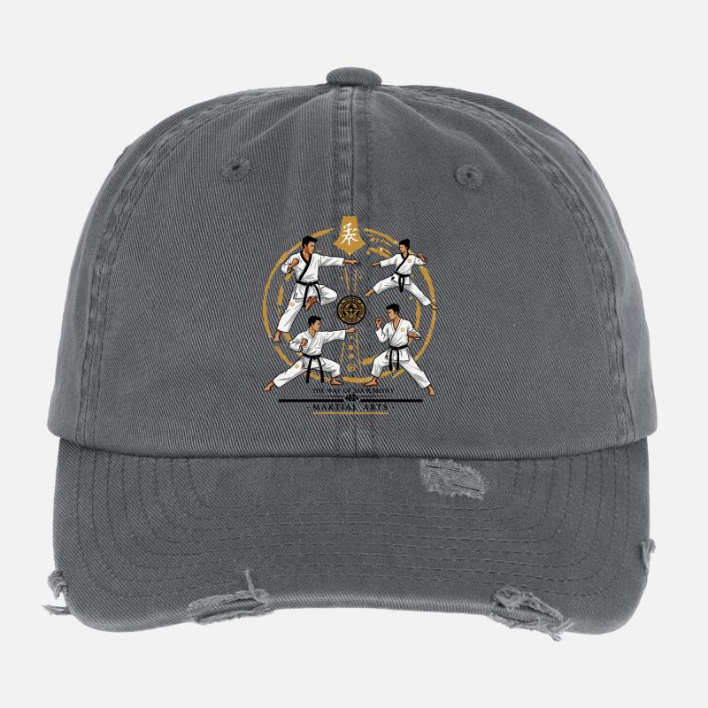 Kampfkunst Flexfit Vintage Destroyed Cap