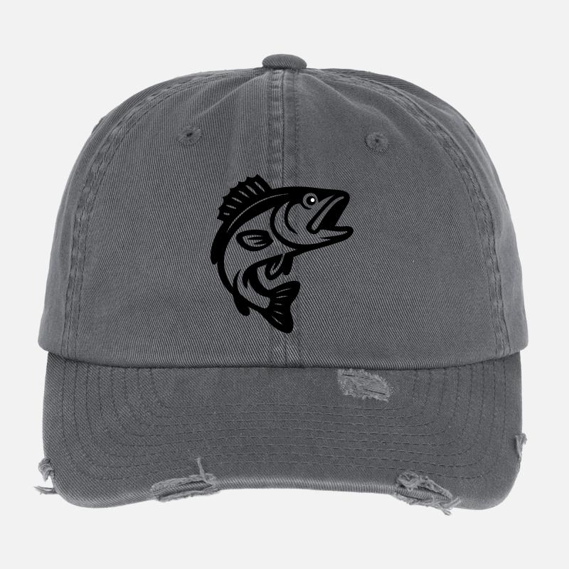 Fisch Silhouette Flexfit Vintage Destroyed Cap