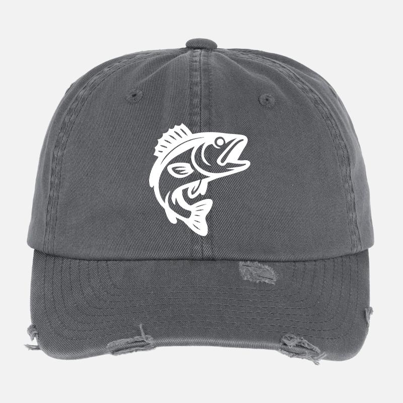 Fisch Silhouette Flexfit Vintage Destroyed Cap