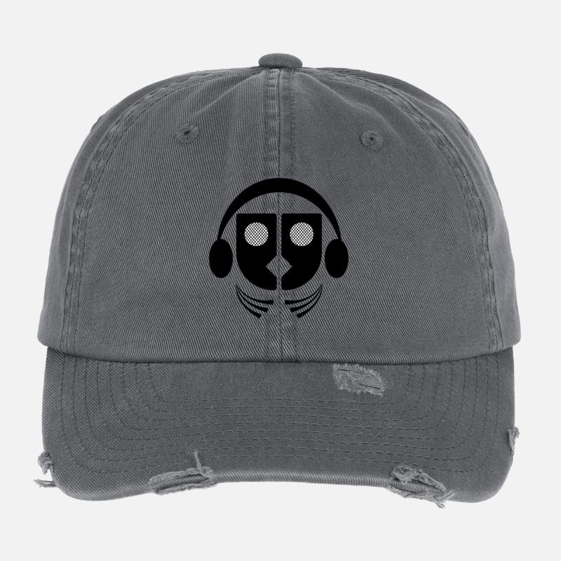 Ich höre Musik Flexfit Vintage Destroyed Cap