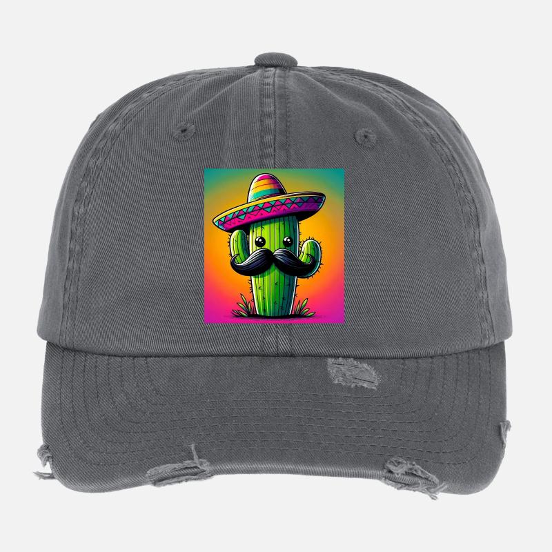 cactus Flexfit Vintage Destroyed Cap