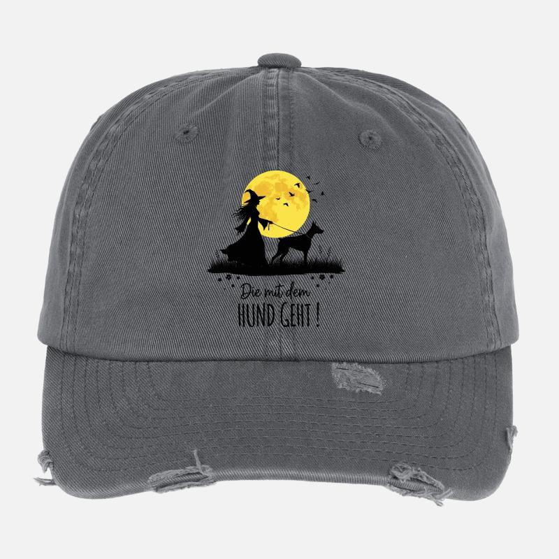 Die mit dem Dobermann geht ! Flexfit Vintage Destroyed Cap
