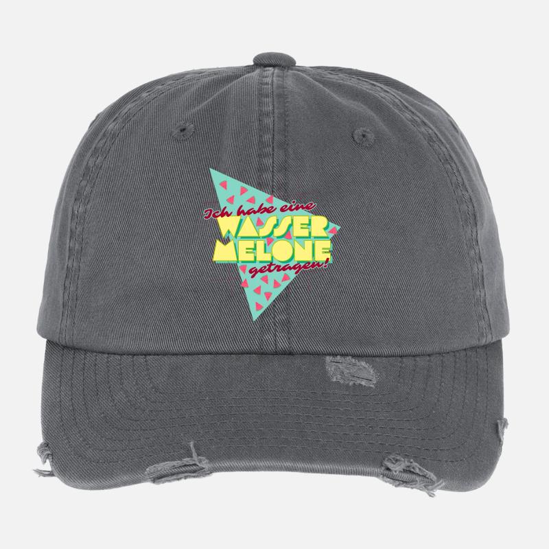 80s Dancing: Ich habe eine Wassermelone getragen Flexfit Vintage Destroyed Cap