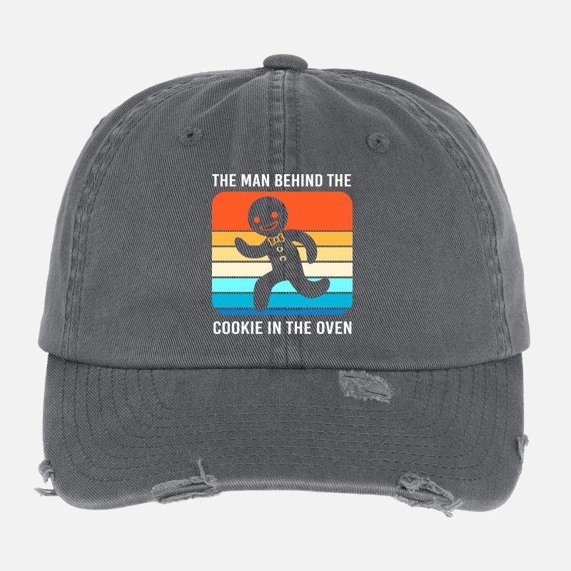 Dad-to-be Fathers-to-be Flexfit Vintage Destroyed Cap