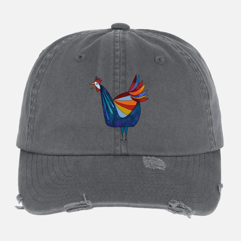 Poulet Casquette vintage effet usé Flexfit