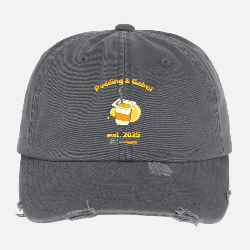 Pudding & Gabel Est. 2025 Flexfit Vintage Destroyed Cap